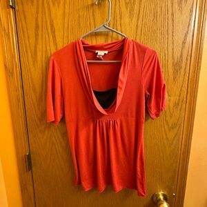 Candie's Vibrant Red Cowl Neck Blouse
